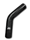 ETL Performance 236009 Silicone Elbow 3.50 Inch 45 Degree Black