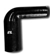 ETL Performance 237005 3.00 Inch Inlet 4.00 Inch Outlet 90 Degree Elbow Reducer Black