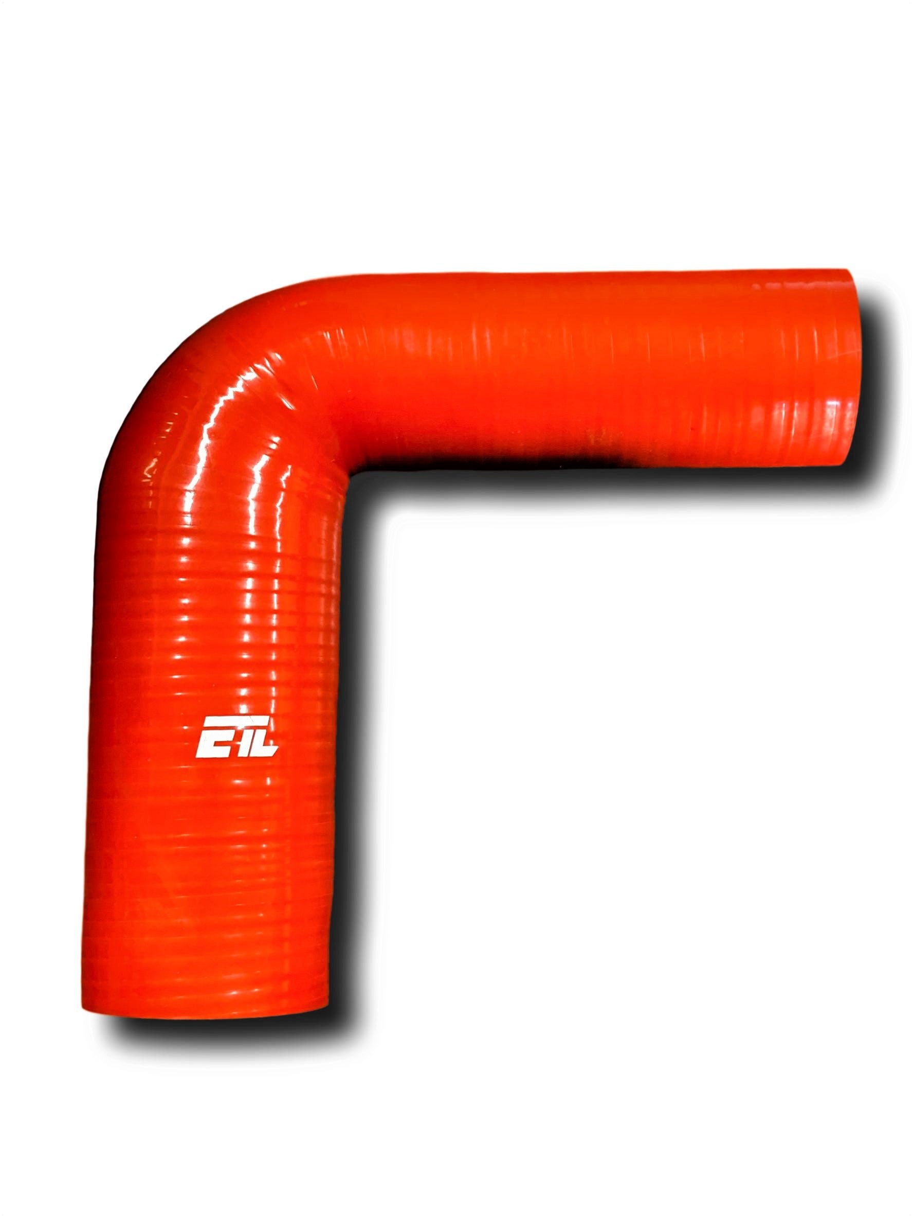 2x 3-Ply 90° Silicone Elbow Coupler – Turbo/Intercooler Pipe, 2" ID, Red
